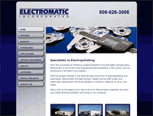 Tablet Screenshot of electromatic.com